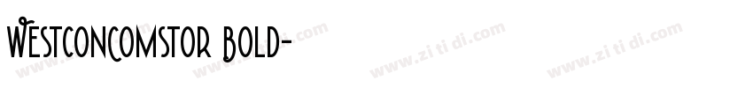 WestconComstor Bold字体转换